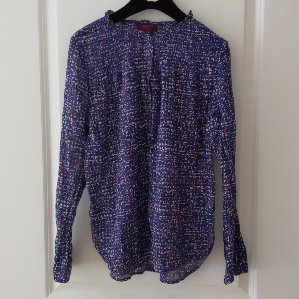 J. Crew Liberty fabric long sleeved too